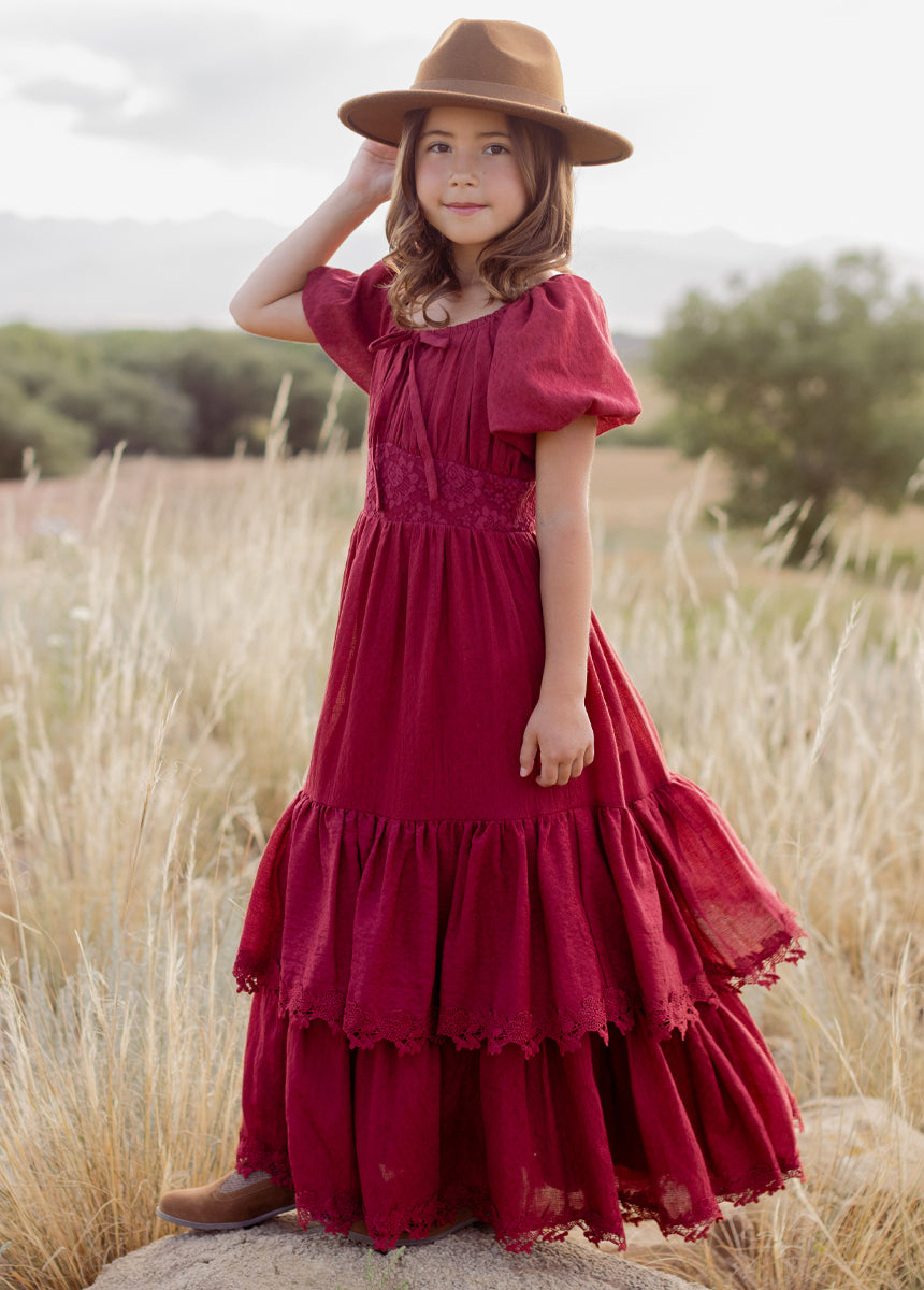 Casidy Dress in Crimson