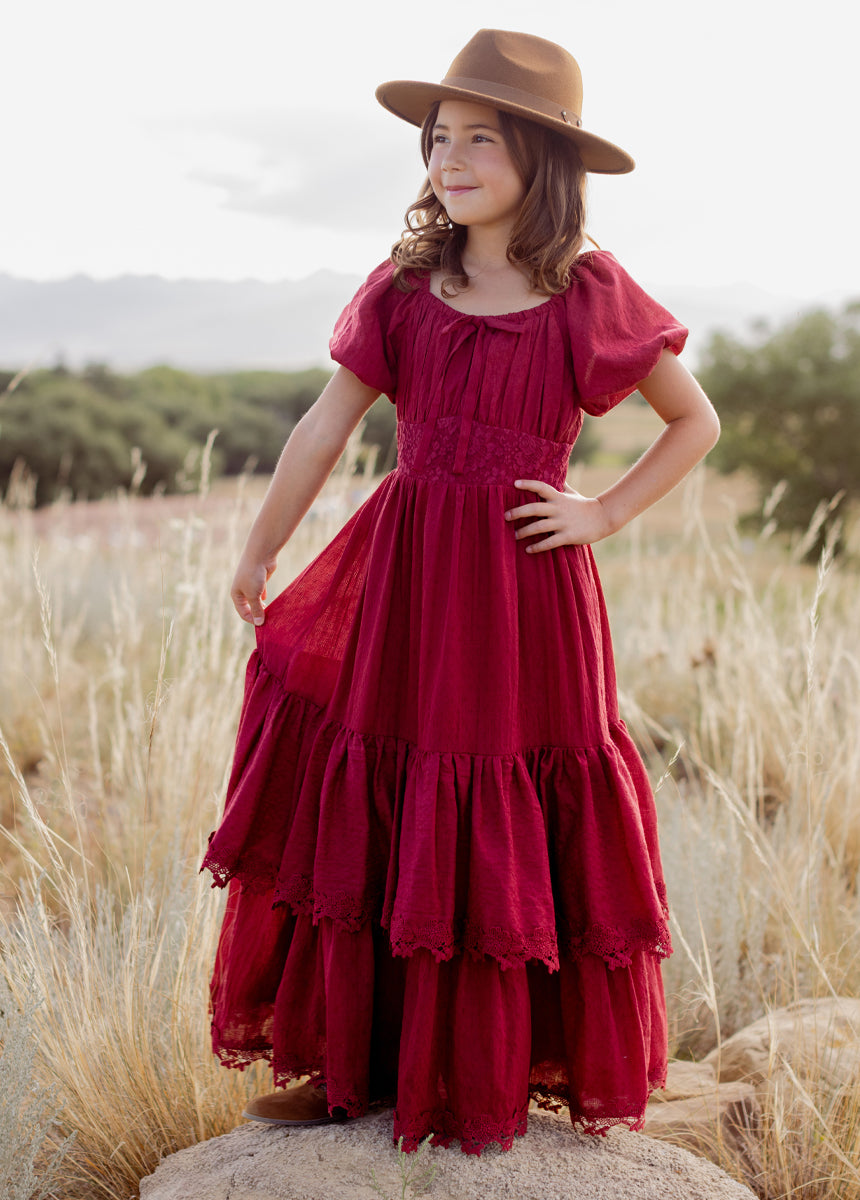 Casidy Dress in Crimson