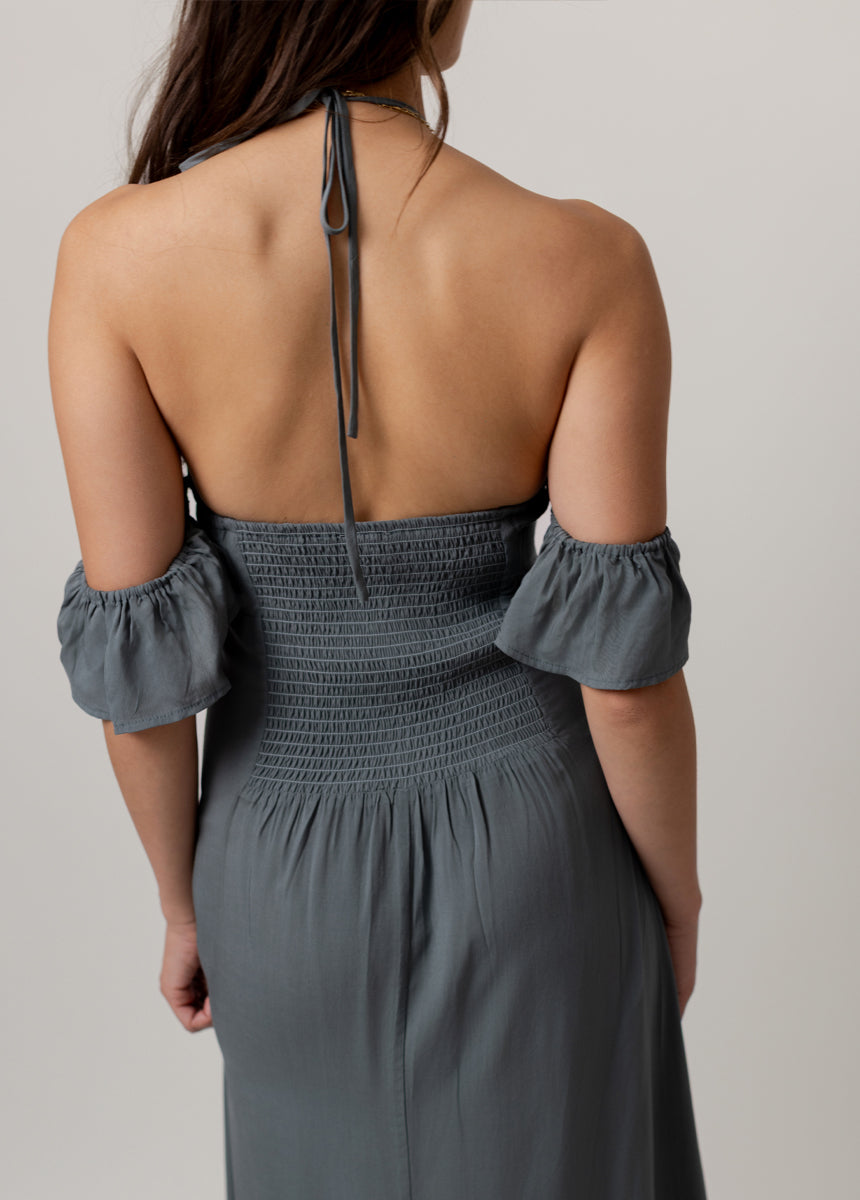 Chillie Dress in Dusty Teal