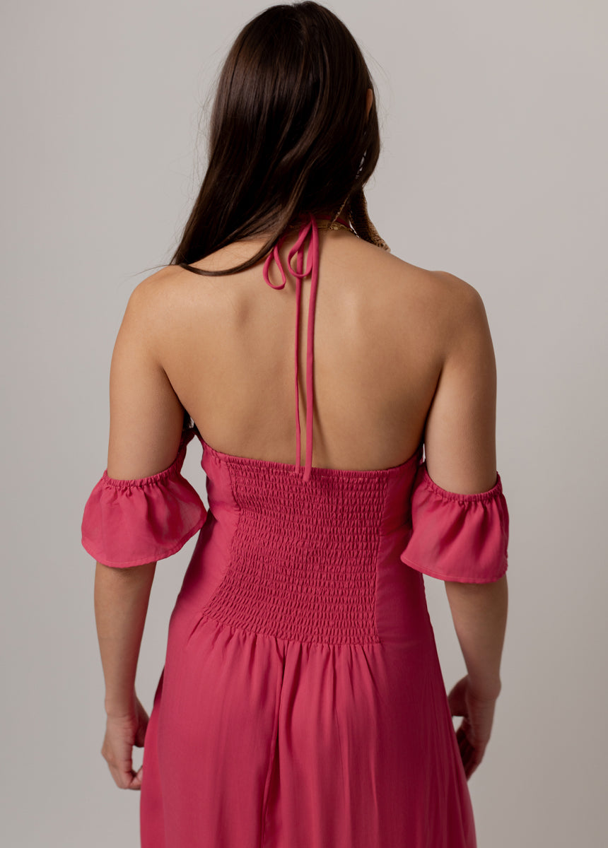 Chillie Dress in Vintage Red