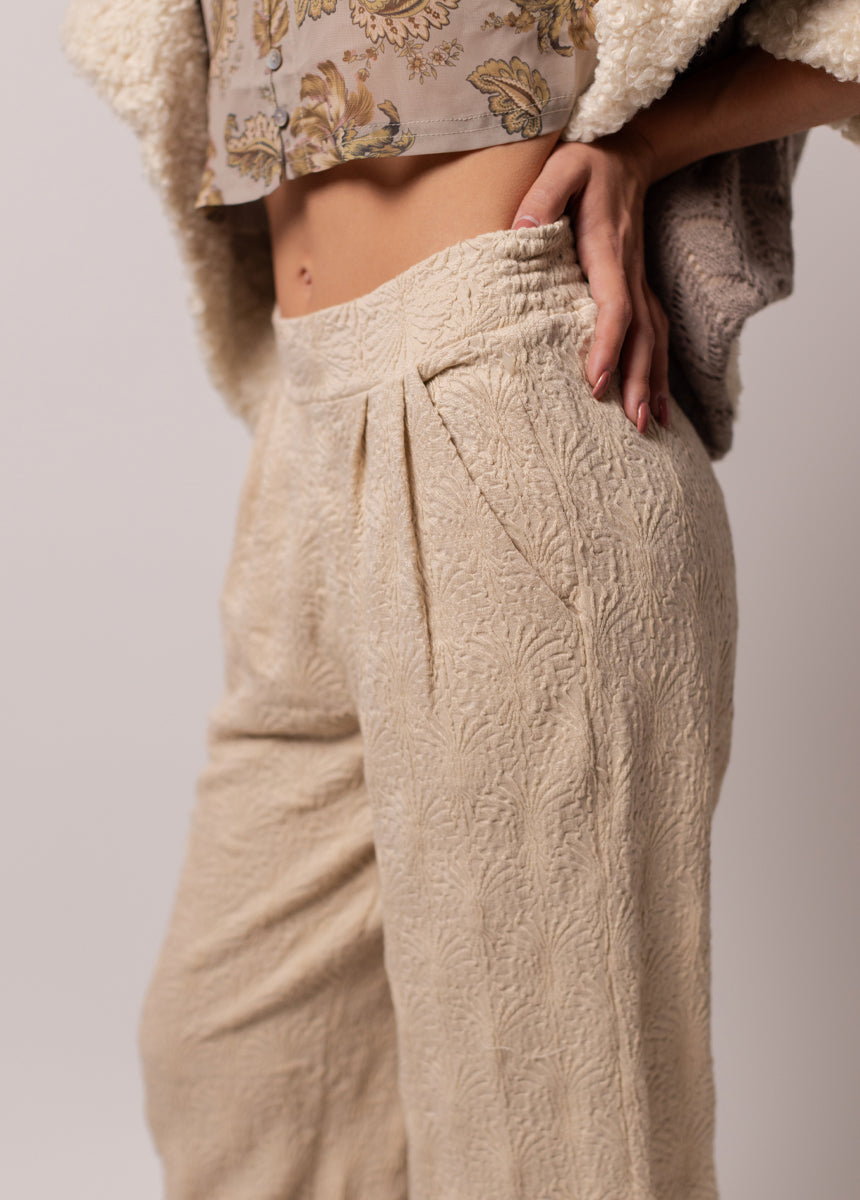 Collins Pant in Ecru