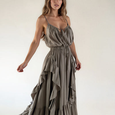 Contessa Dress in Olive
