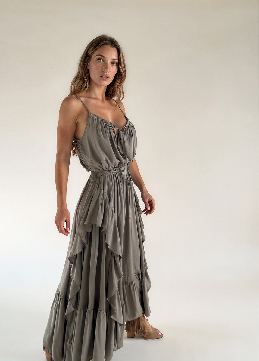Contessa Dress in Olive