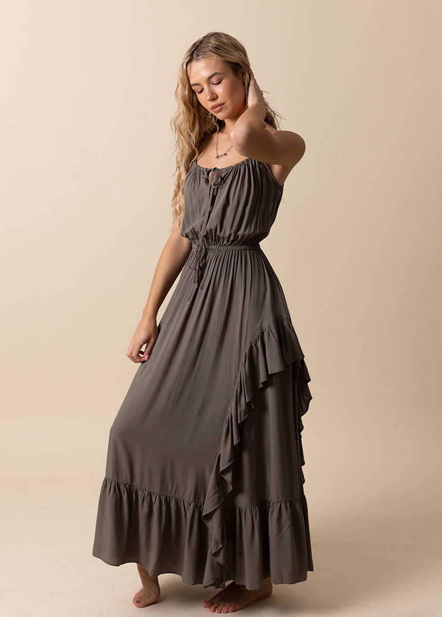 Contessa Dress in Olive