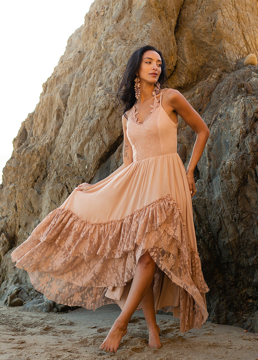 Christelle Dress in Desert Shell
