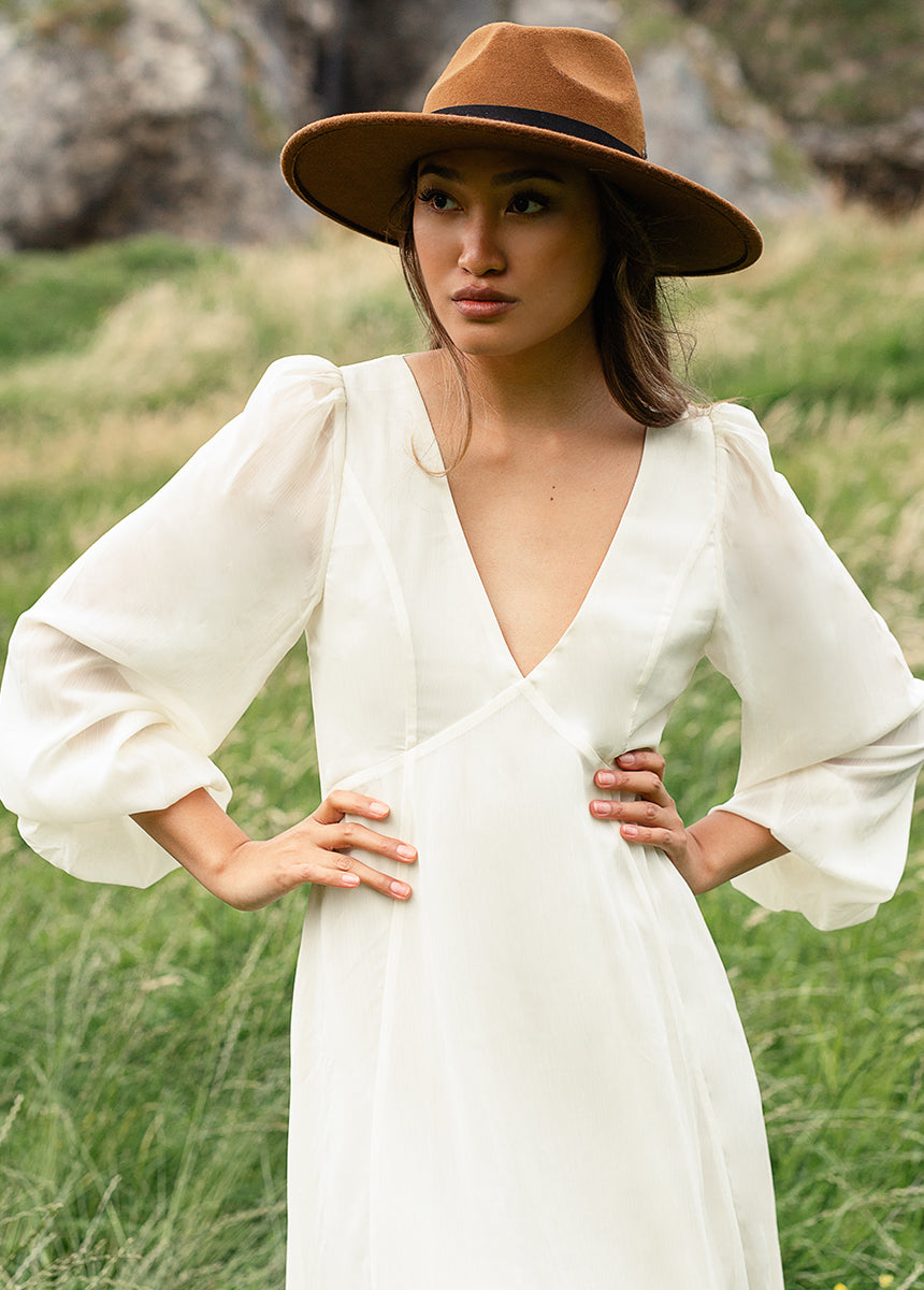 Crystal Dress in Ecru