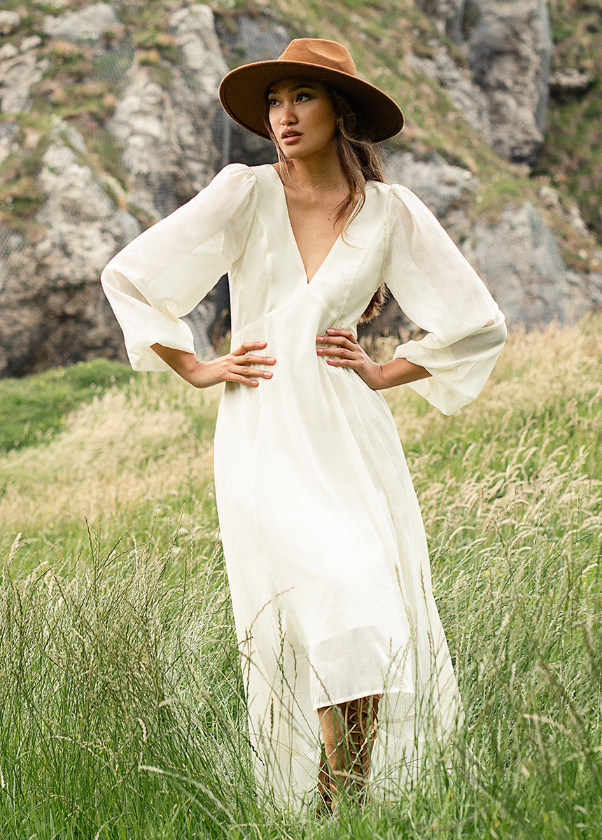 Crystal Dress in Ecru