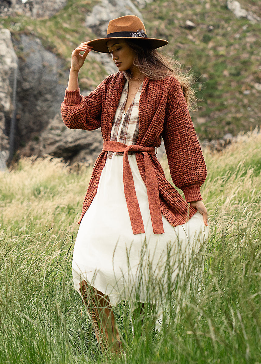 Aurla Cardi in Brick Marl