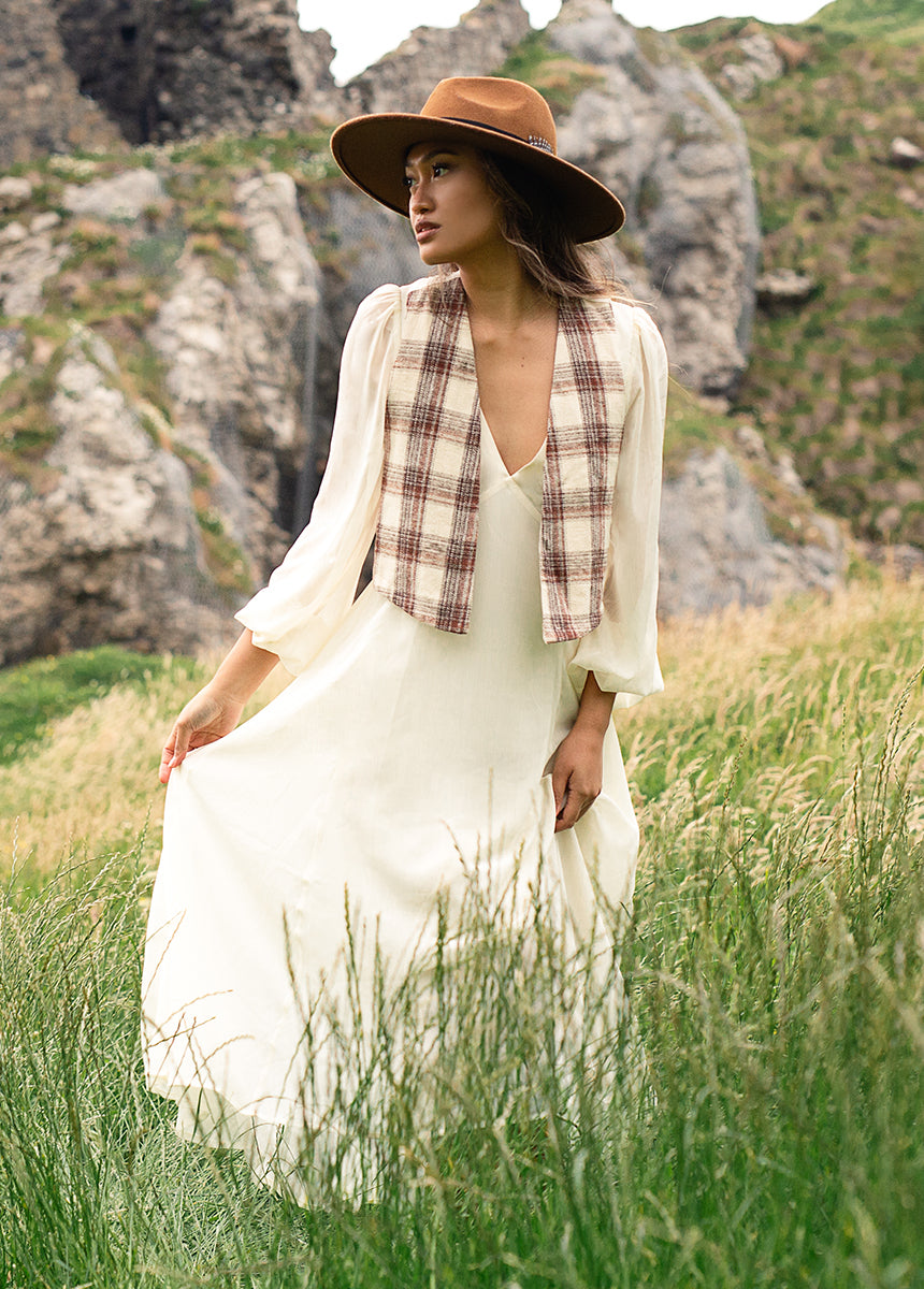 Crystal Dress in Ecru