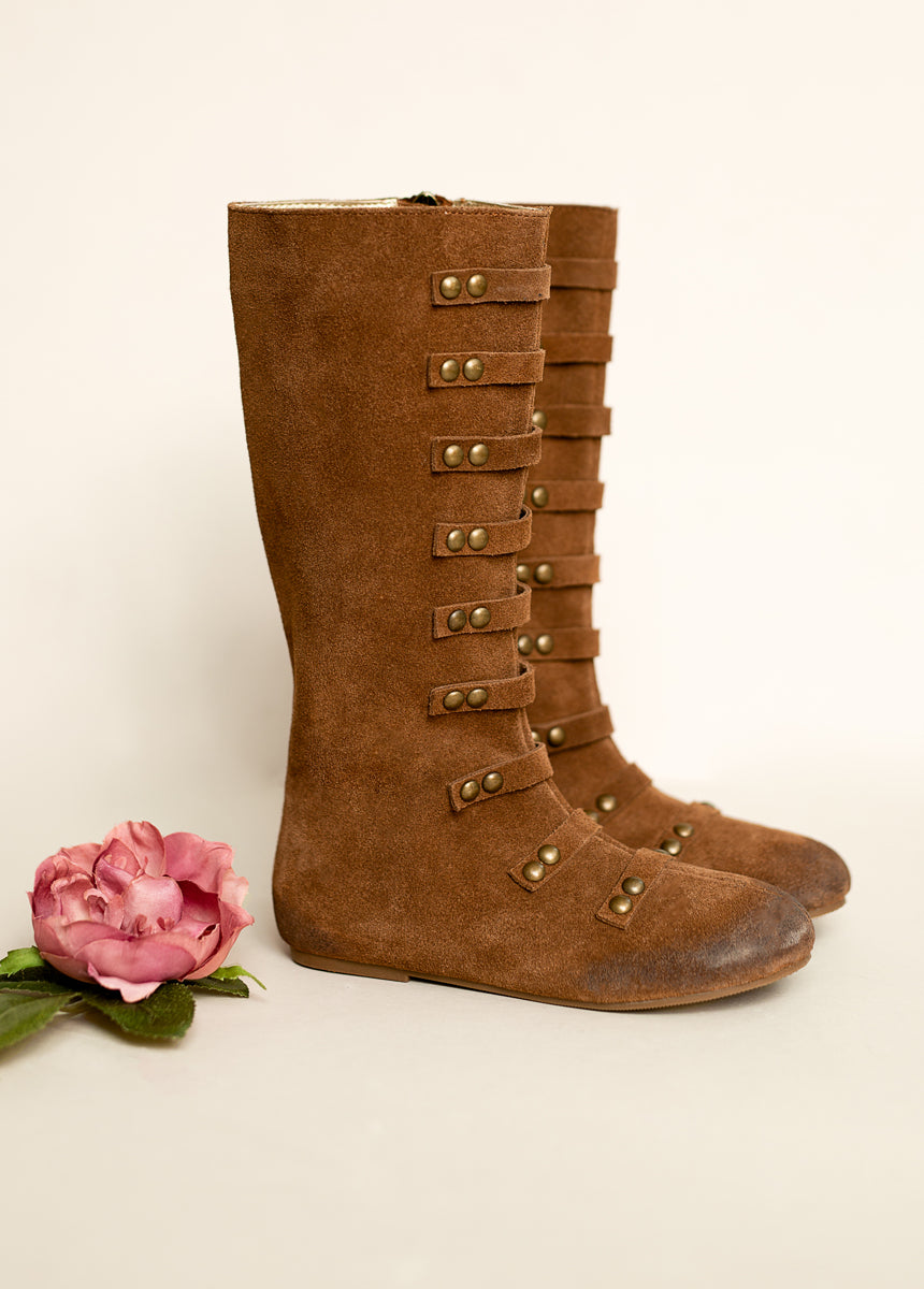 Freya Leather Boot in Chestnut