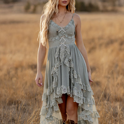 Dagala Dress in Seaglass