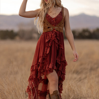 Dagala Dress in Cedar