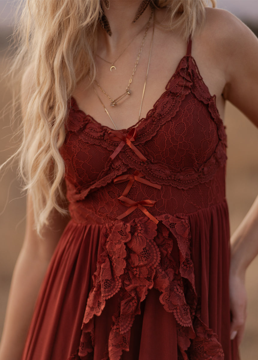 Dagala Dress in Cedar