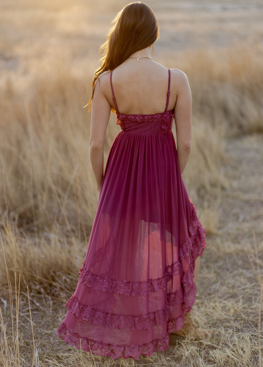 Dagala Dress in Berry