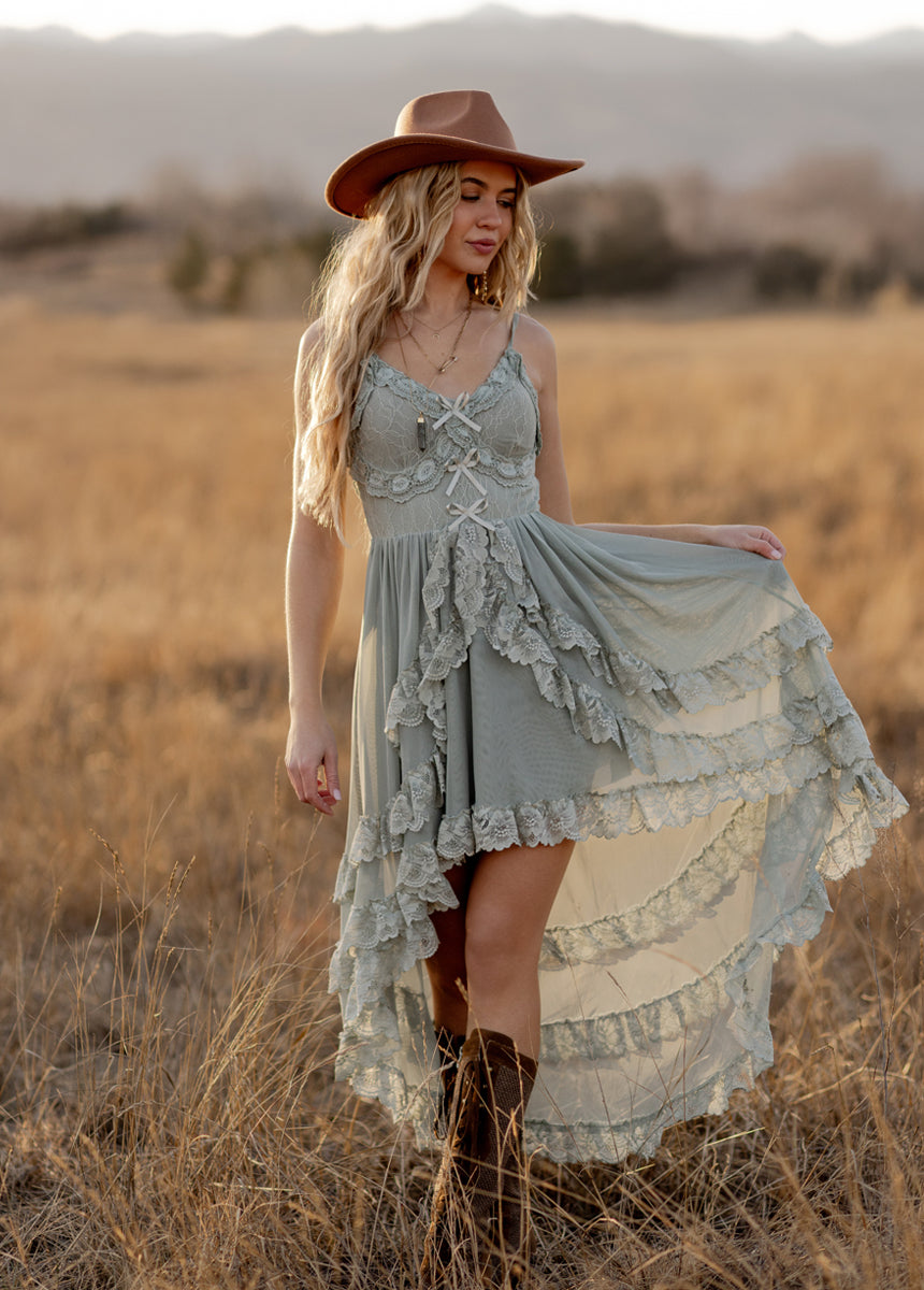 Dagala Dress in Seaglass