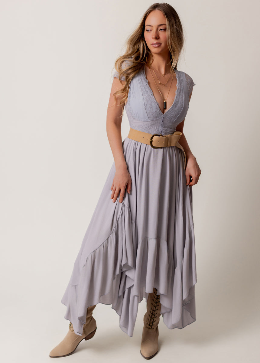 Lynsey Dress in Blue Fog