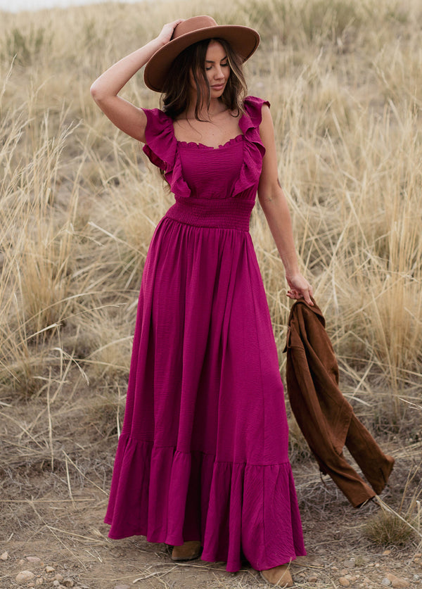 opt raspberry fallen dress Raspberry Plum Dorothea Dress 9-10 / Red main image 1