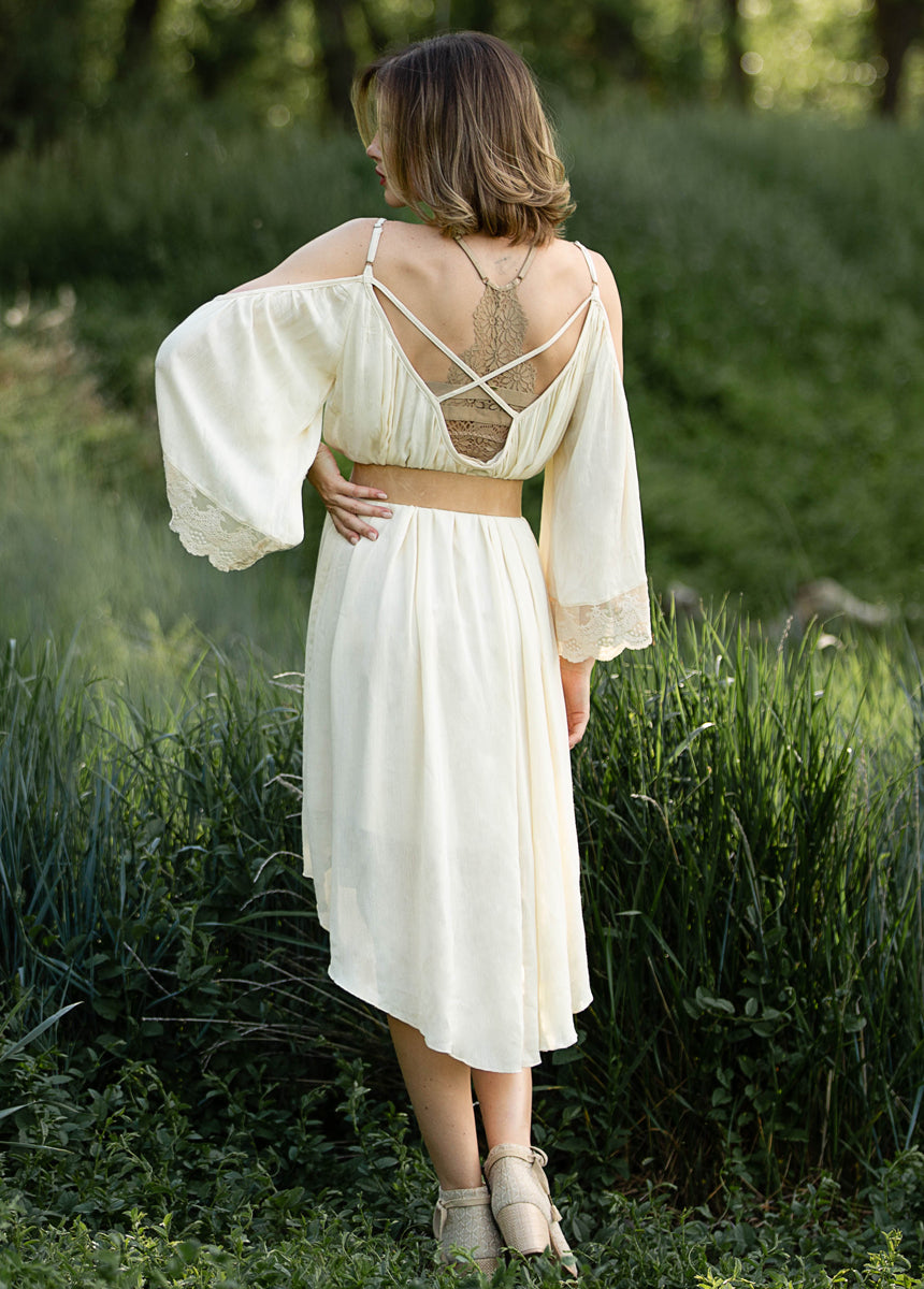 Dela Dress in Cream - Joyfolie Dela Dress in Cream - Joyfolie