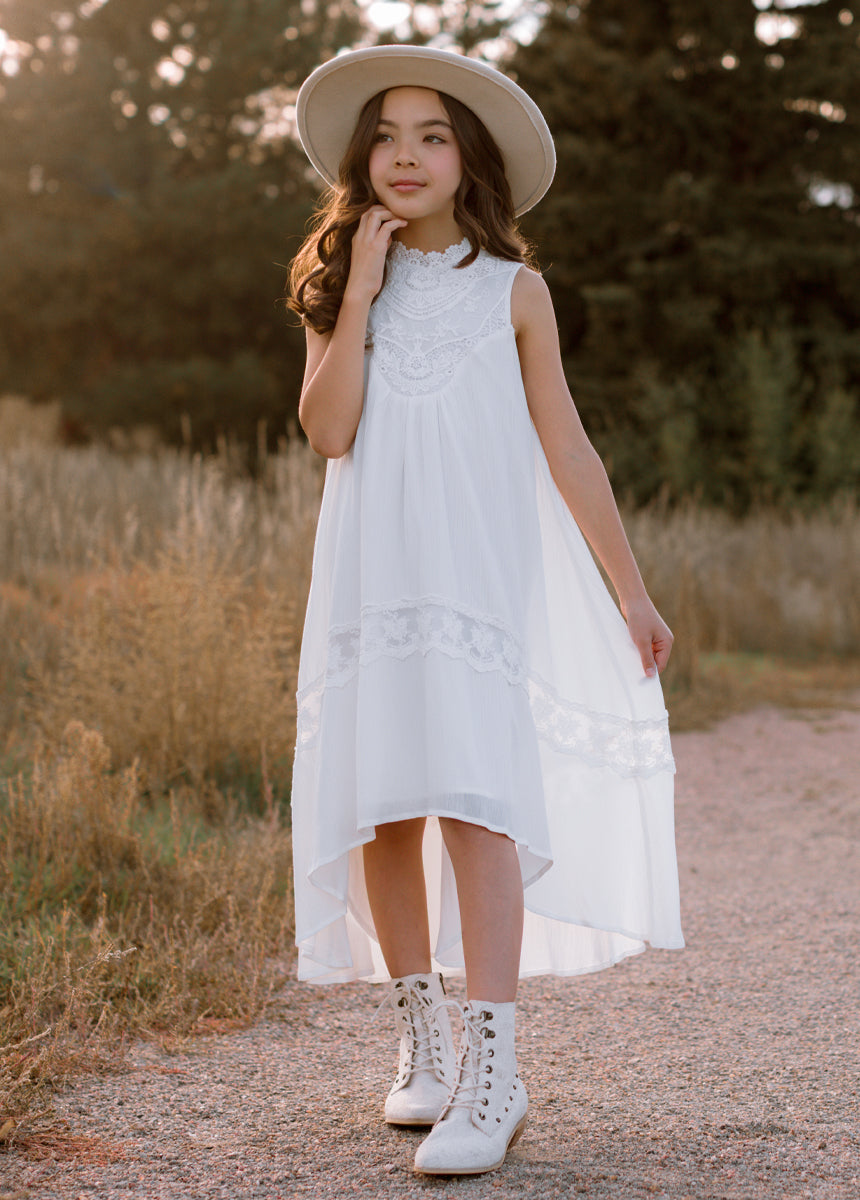 Delphina Dress in Cream