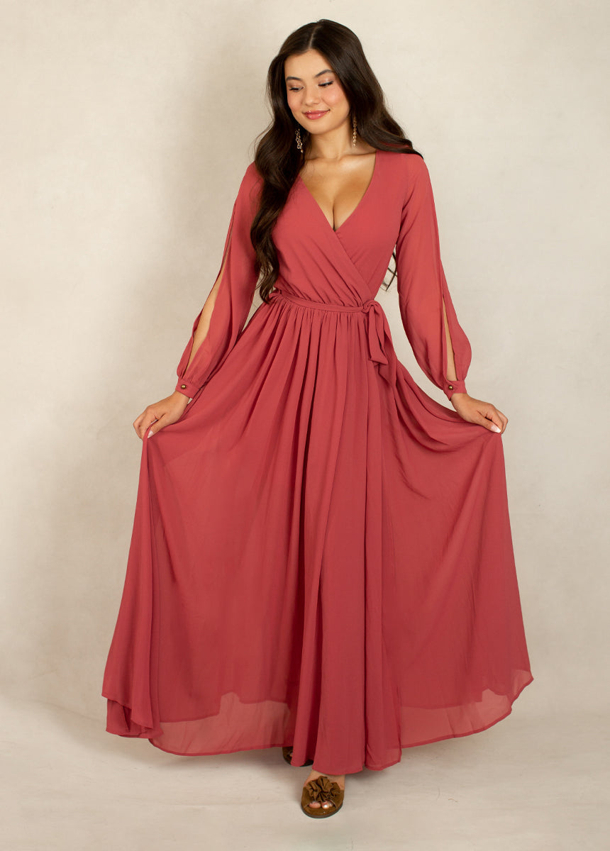 Aniya Bridesmaid Dress in Camellia