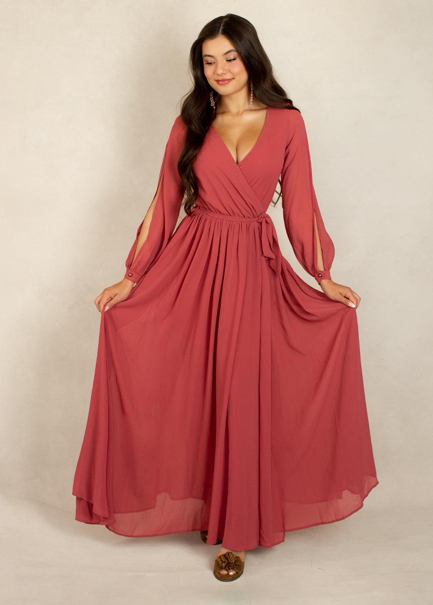 Joyfolie Women's Aniya Maxi Boho Dress in CamelliaMedium Joyfolie Women's Aniya Maxi Boho Dress in CamelliaMedium