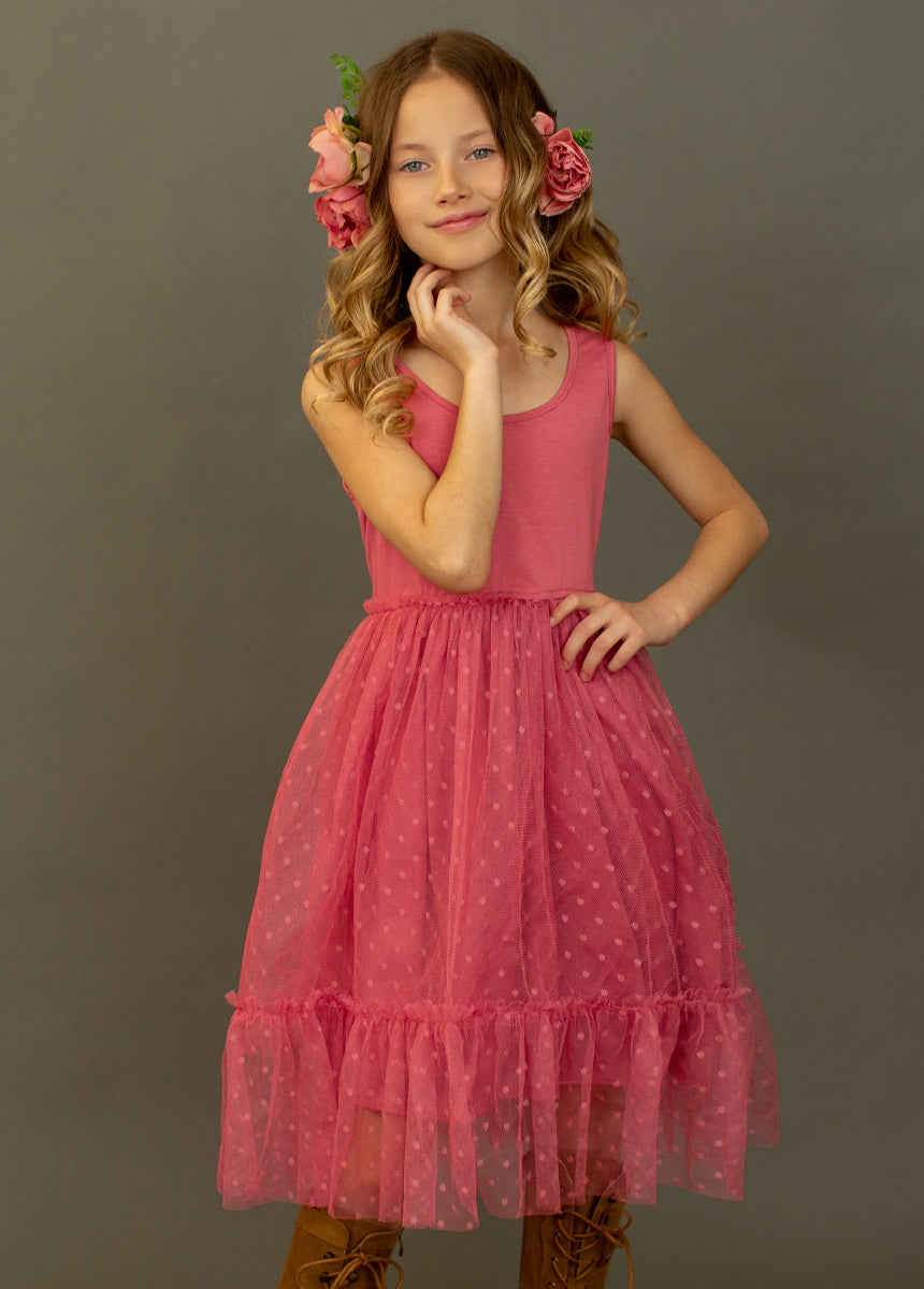 Leila Dress in Wild Rose