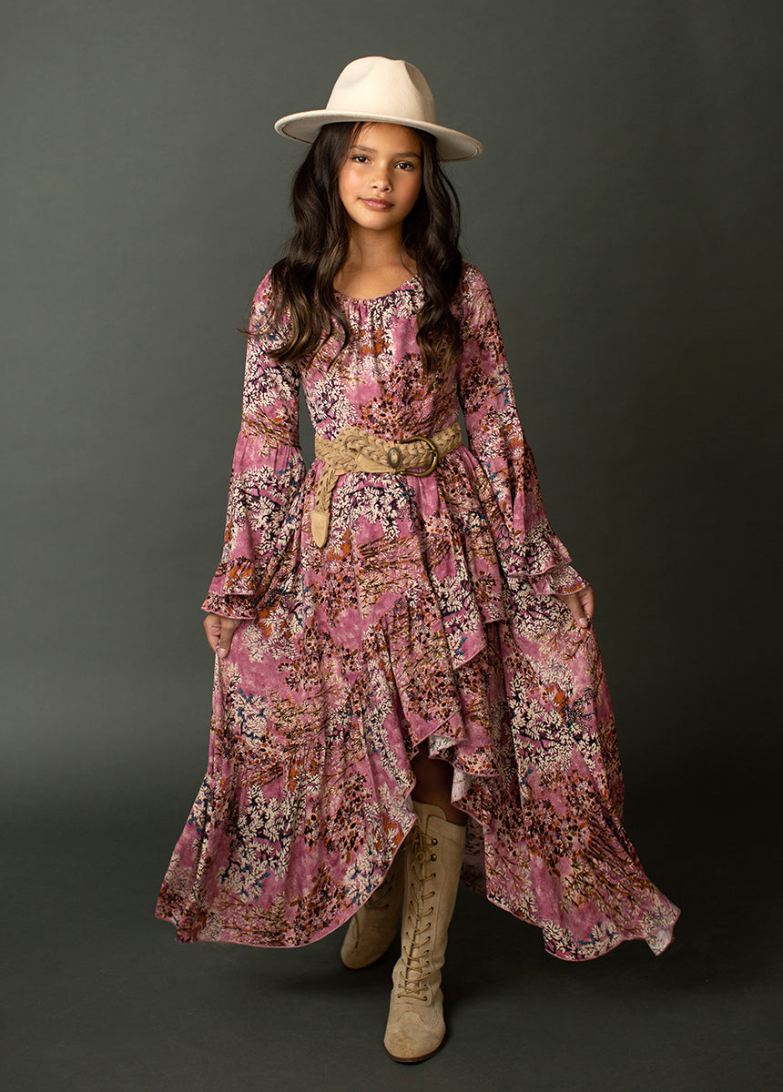 Divaya Dress in Dusty Rose Floral