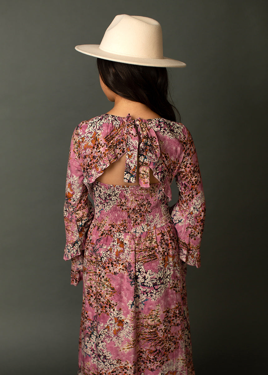 Divaya Dress in Dusty Rose Floral