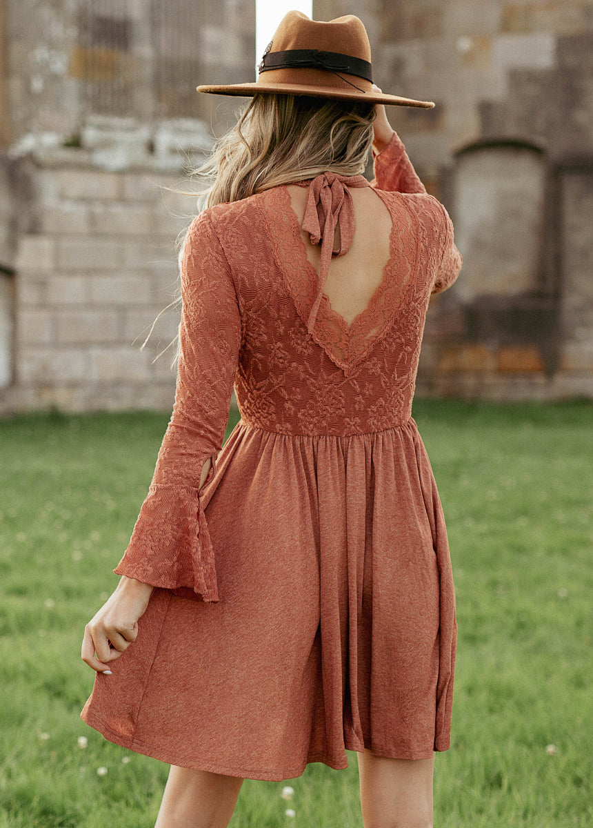 terracotta casual dress Baltic Born Womens Ramona Maxi Dress | Terracotta