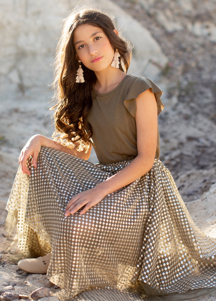 Tina Dress in Army Green