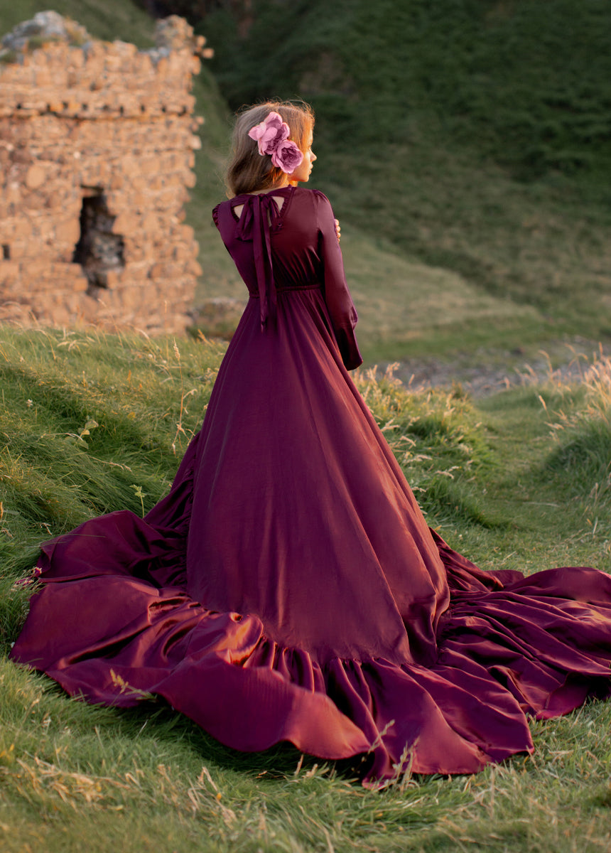Joyfolie Girls Leana Impact Maxi Boho Dress in Plum, Size 12 Joyfolie Girls Leana Impact Maxi Boho Dress in Plum, Size 12