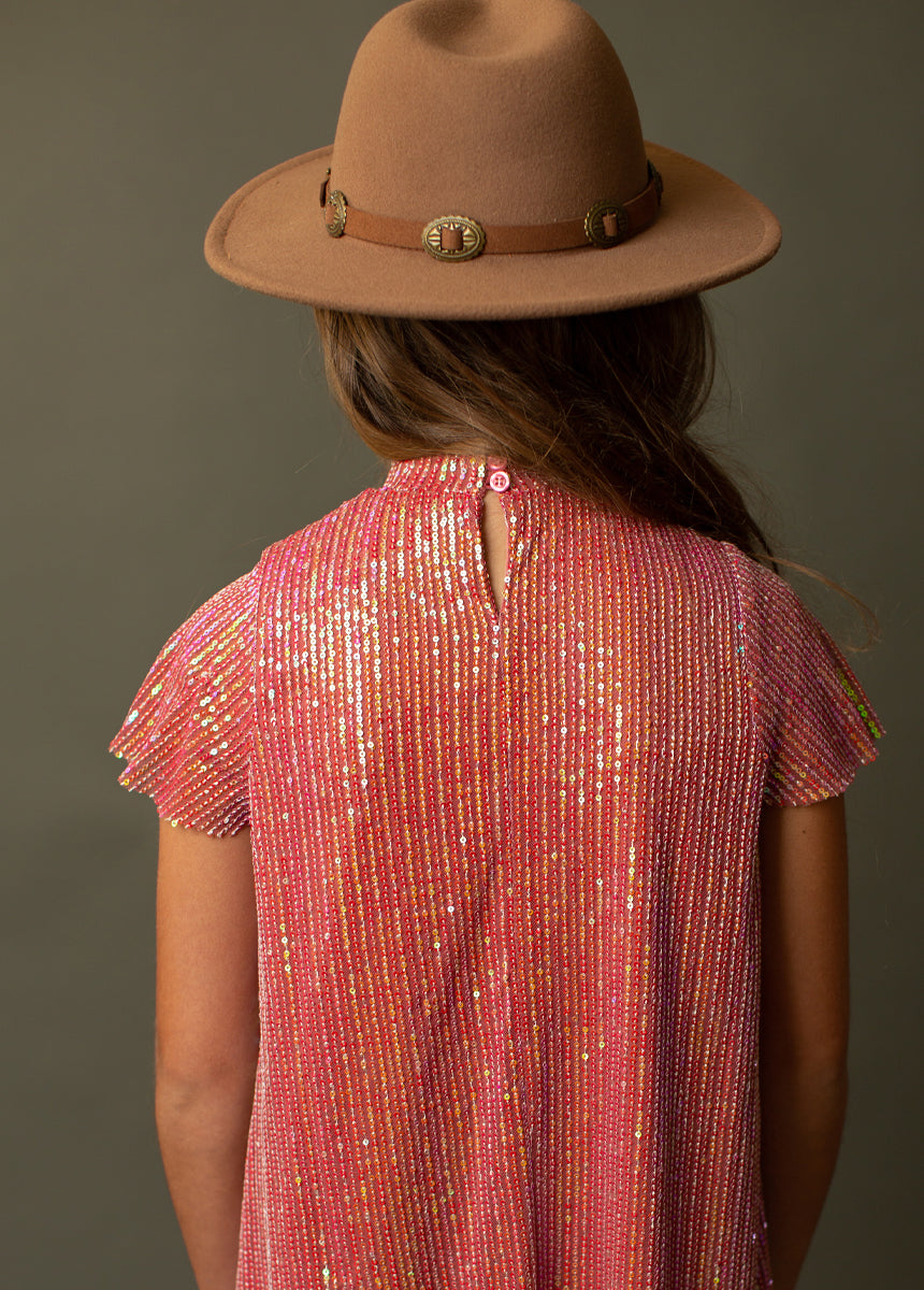 Chele Dress in Mesa Rose