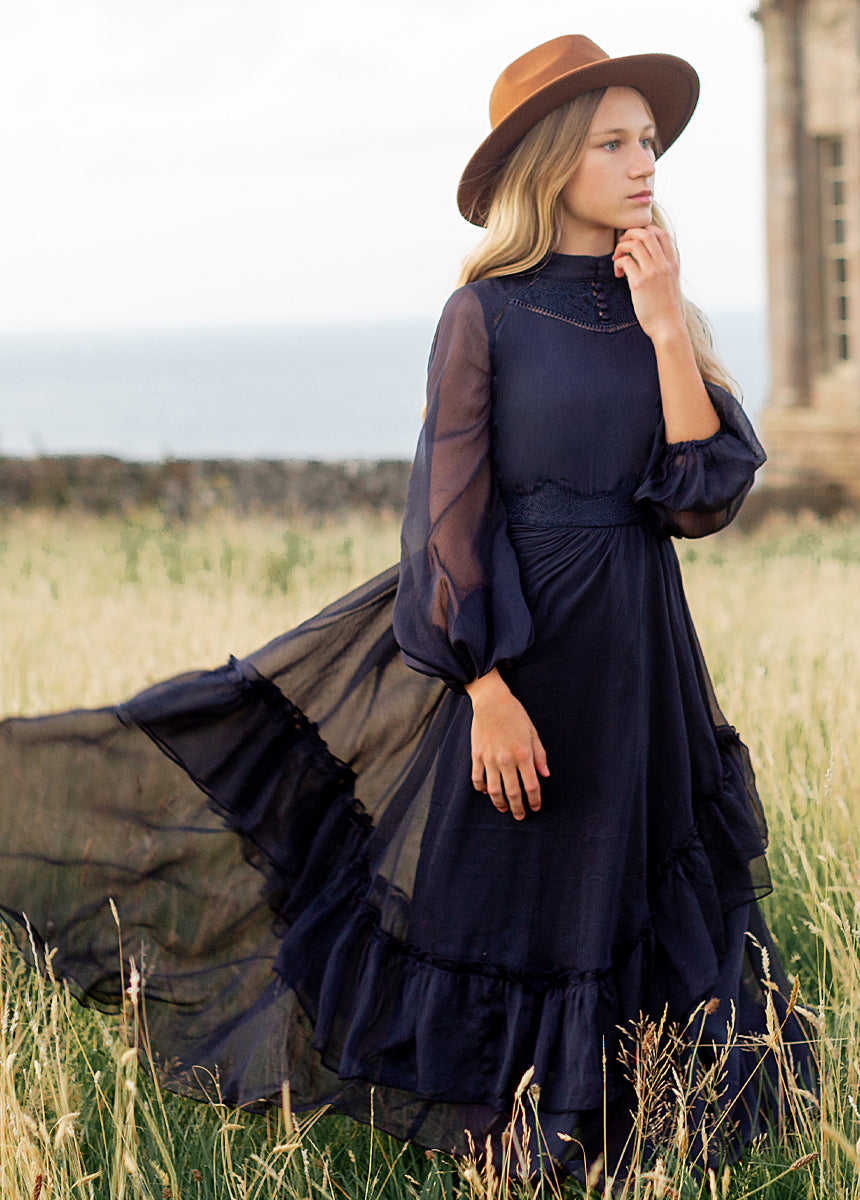 Kimaya Dress in Midnight Blue