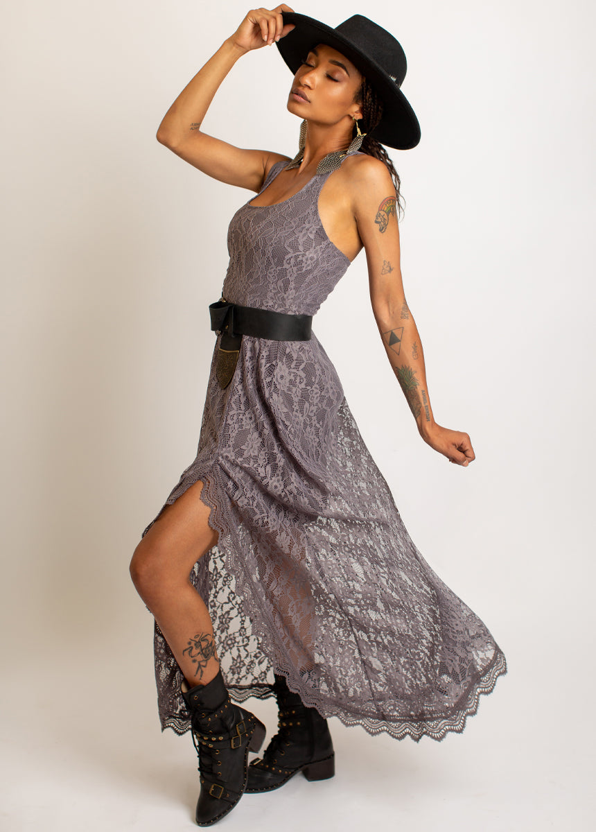 Camila Dress in Slate Blue