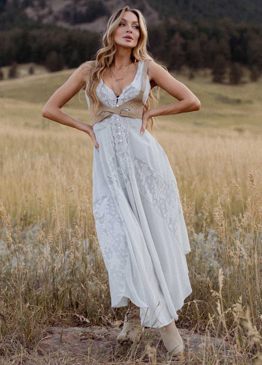 Eirini Dress in Ice Blue