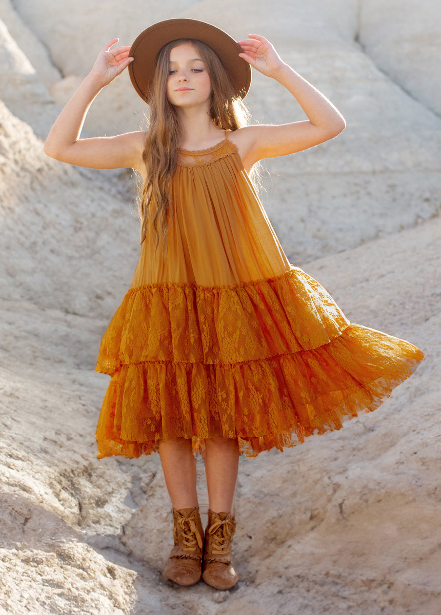 Catrina Dress in Marigold
