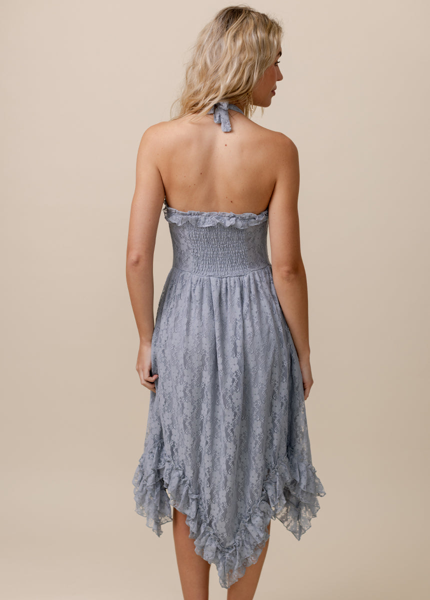 Erma Dress in Barely Blue
