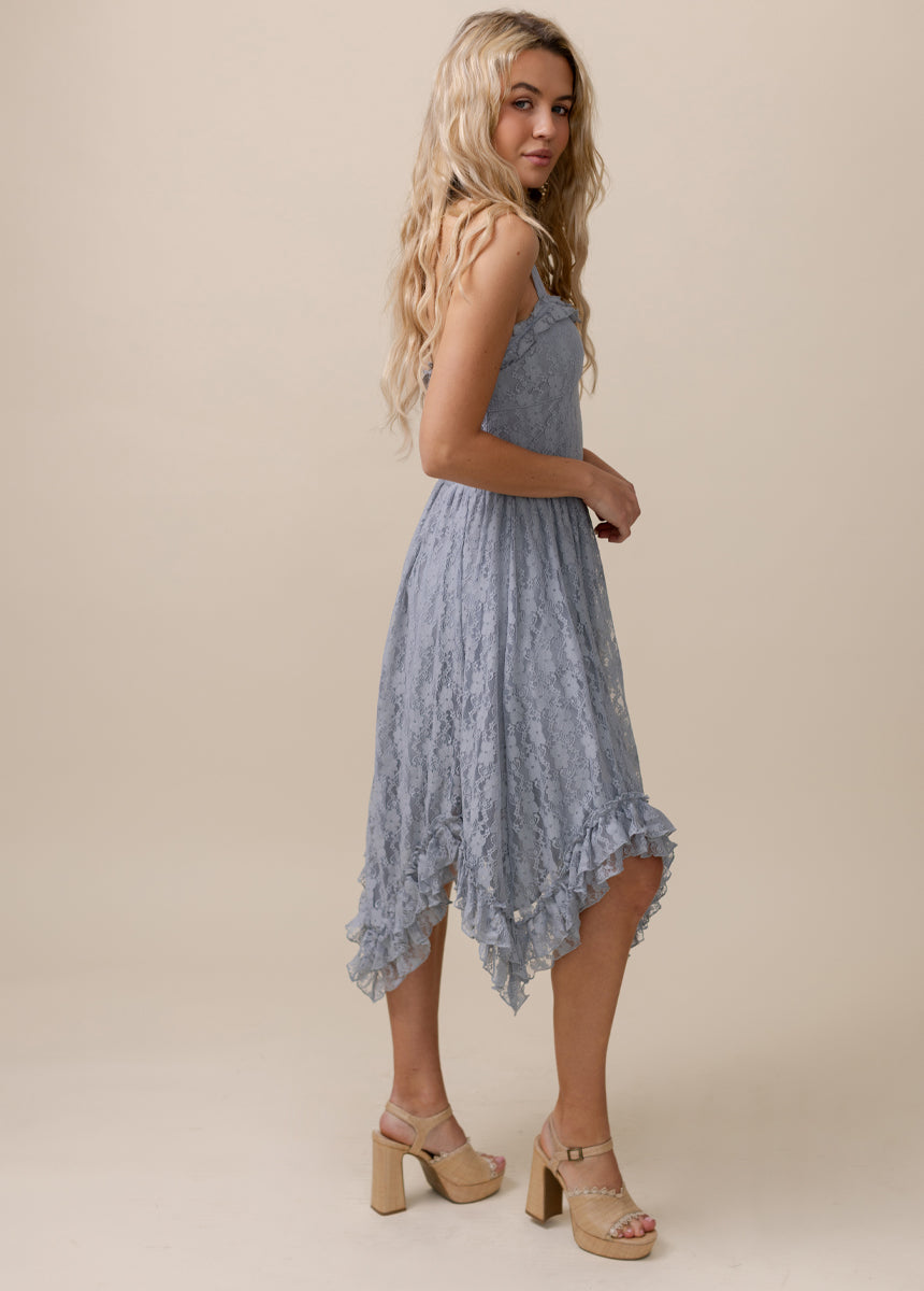 Erma Dress in Barely Blue