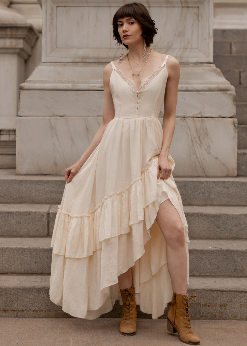Everlie Dress in Cream