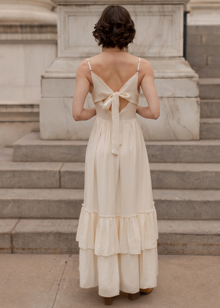 Everlie Dress in Cream