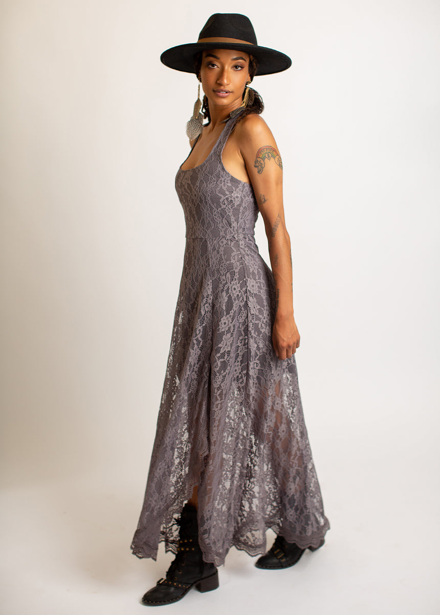 Camila Dress in Slate Blue