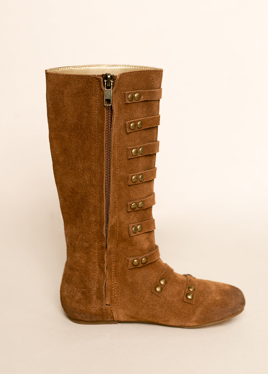 Freya Leather Boot in Chestnut