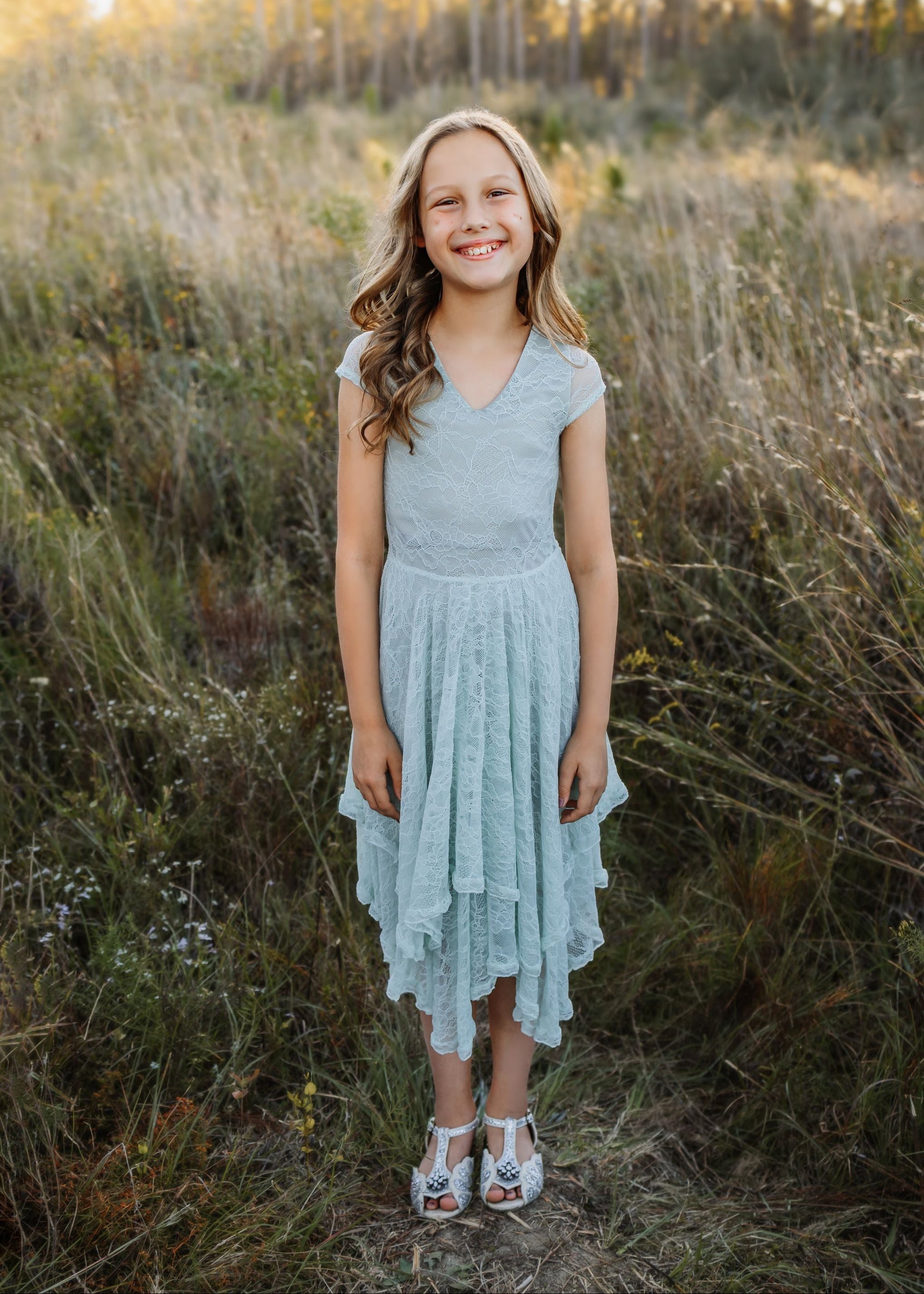 Fennia Dress in Barely Blue
