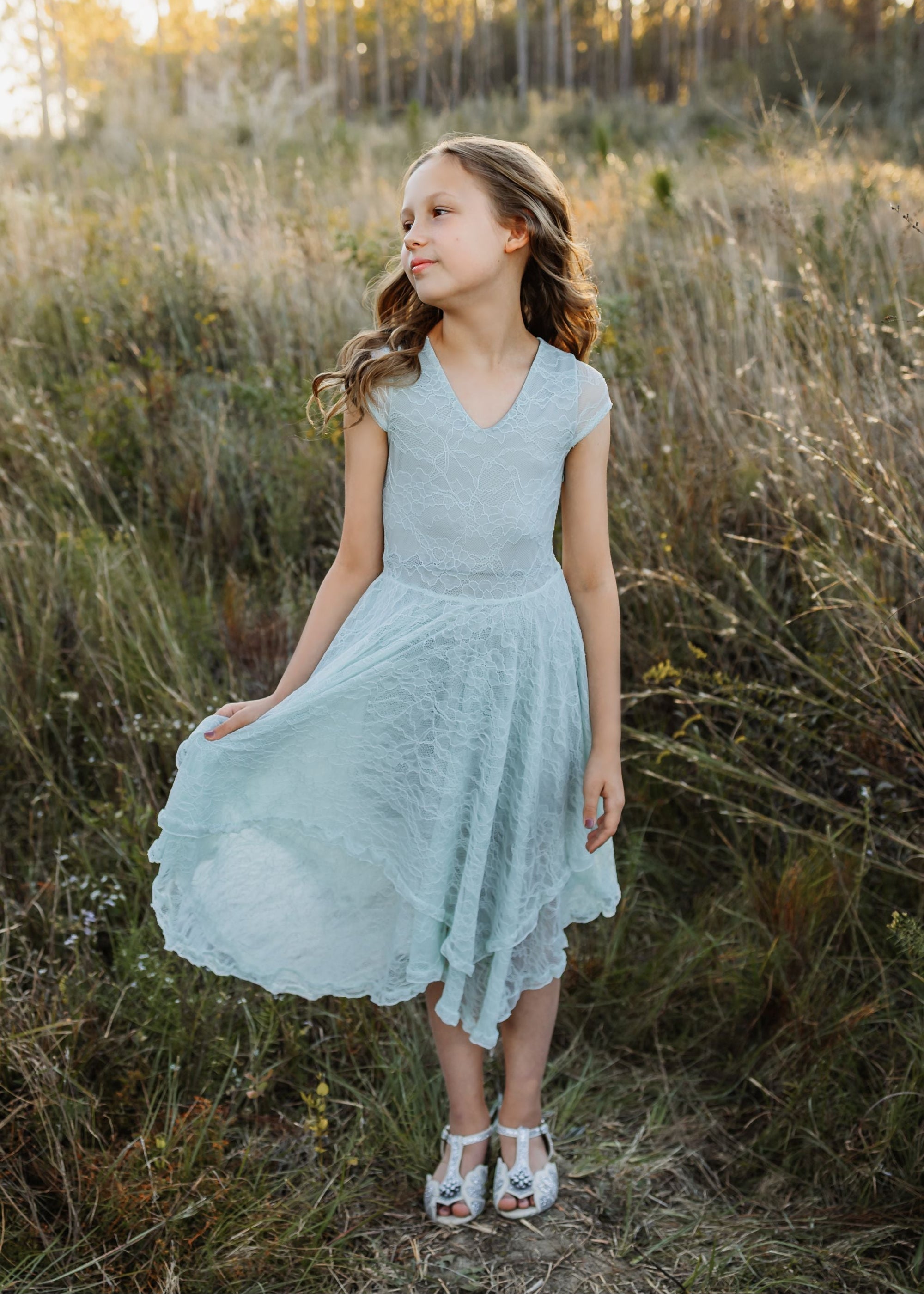 Fennia Dress in Barely Blue