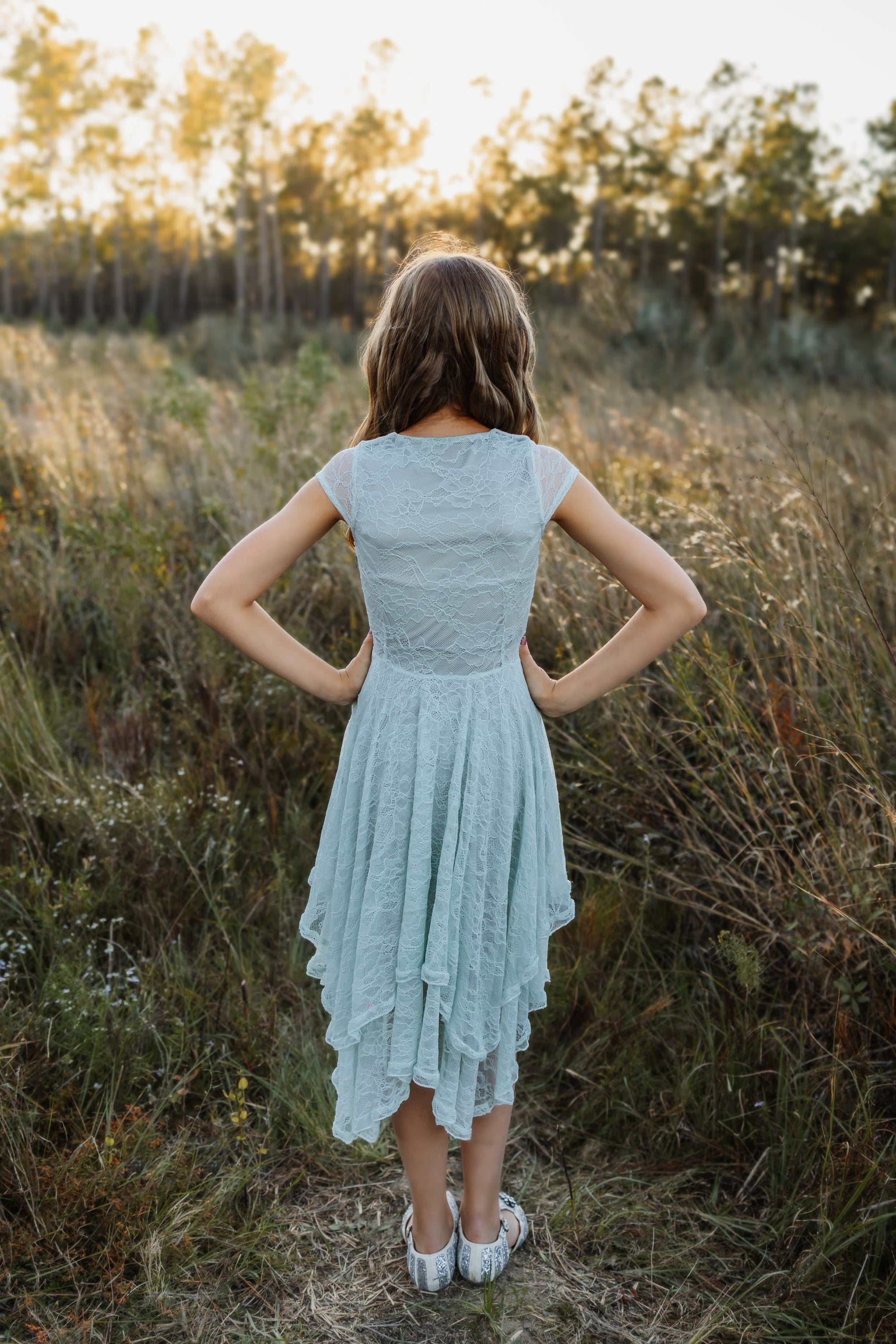 Fennia Dress in Barely Blue