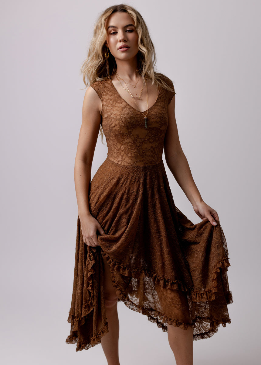 Fernilia Dress in Camel