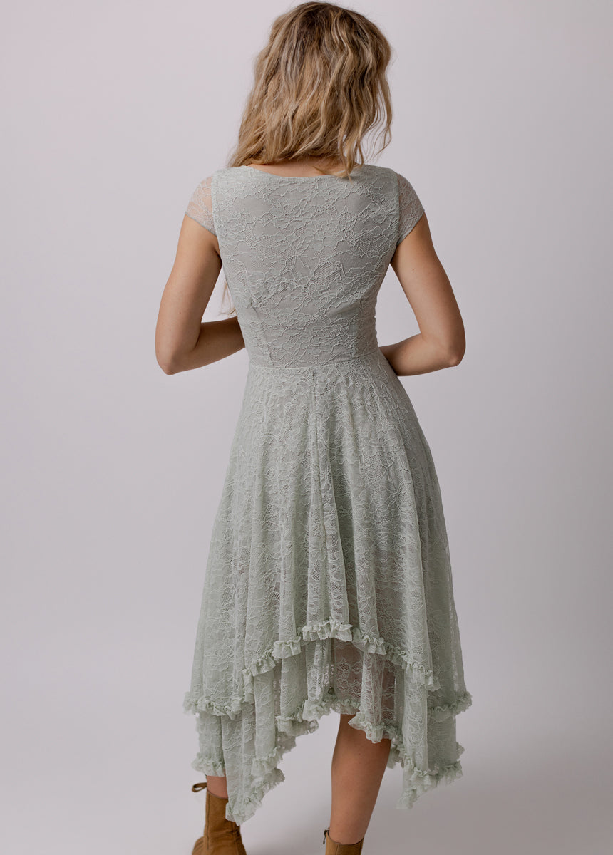 Fernilia Dress in Barely Blue