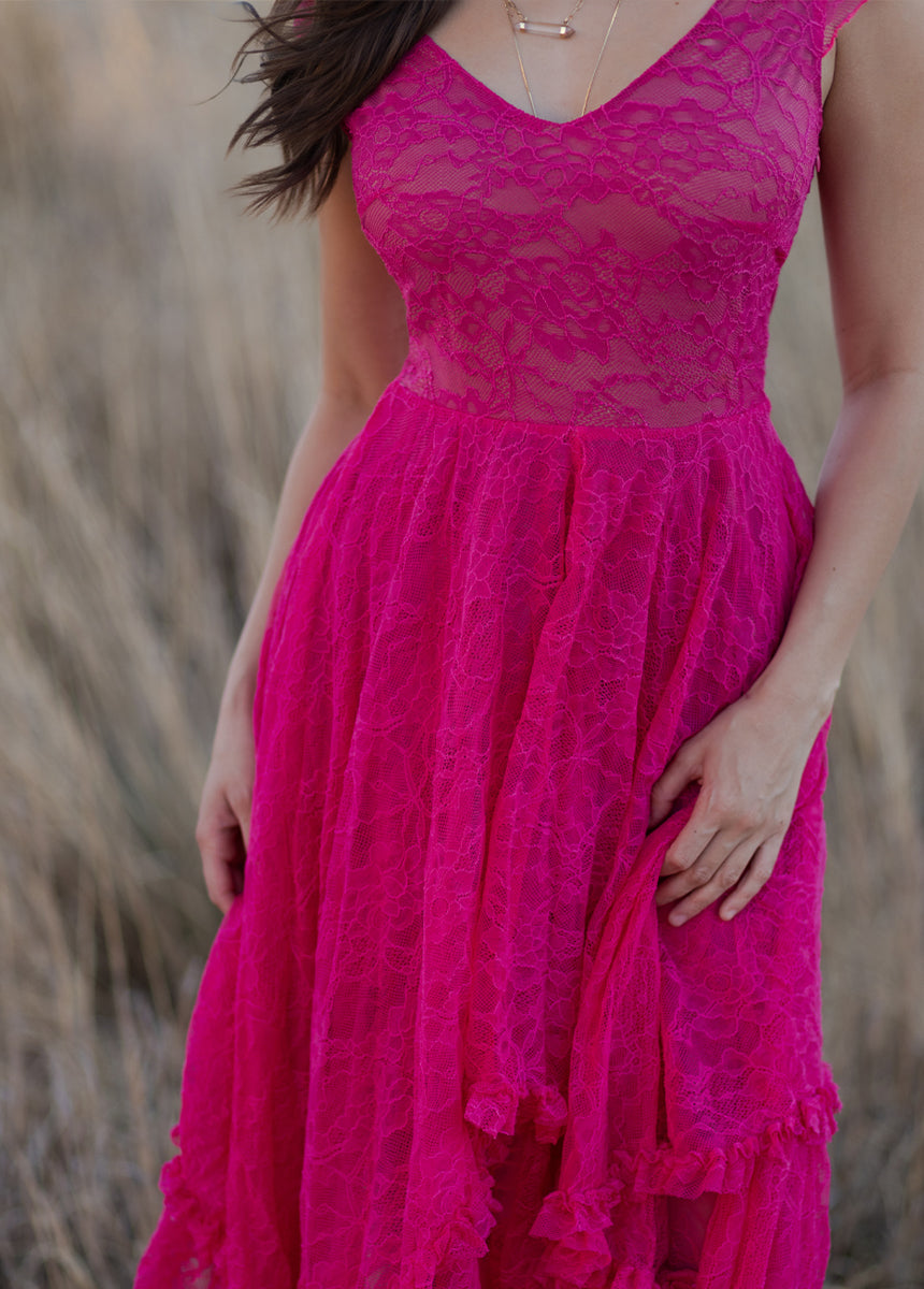 Fernilia Dress in Fuchsia, XL Fernilia Dress in Fuchsia, XL