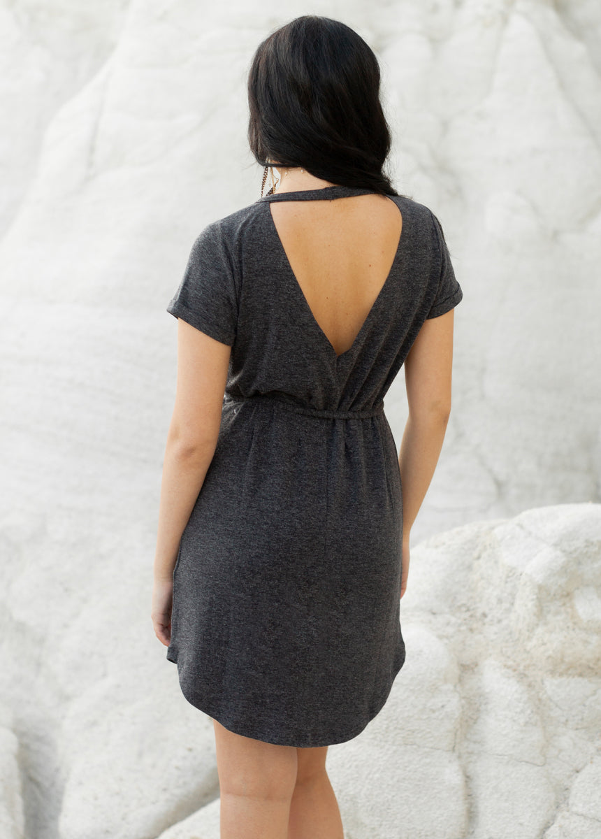 Caitlyn Dress in Heather Charcoal