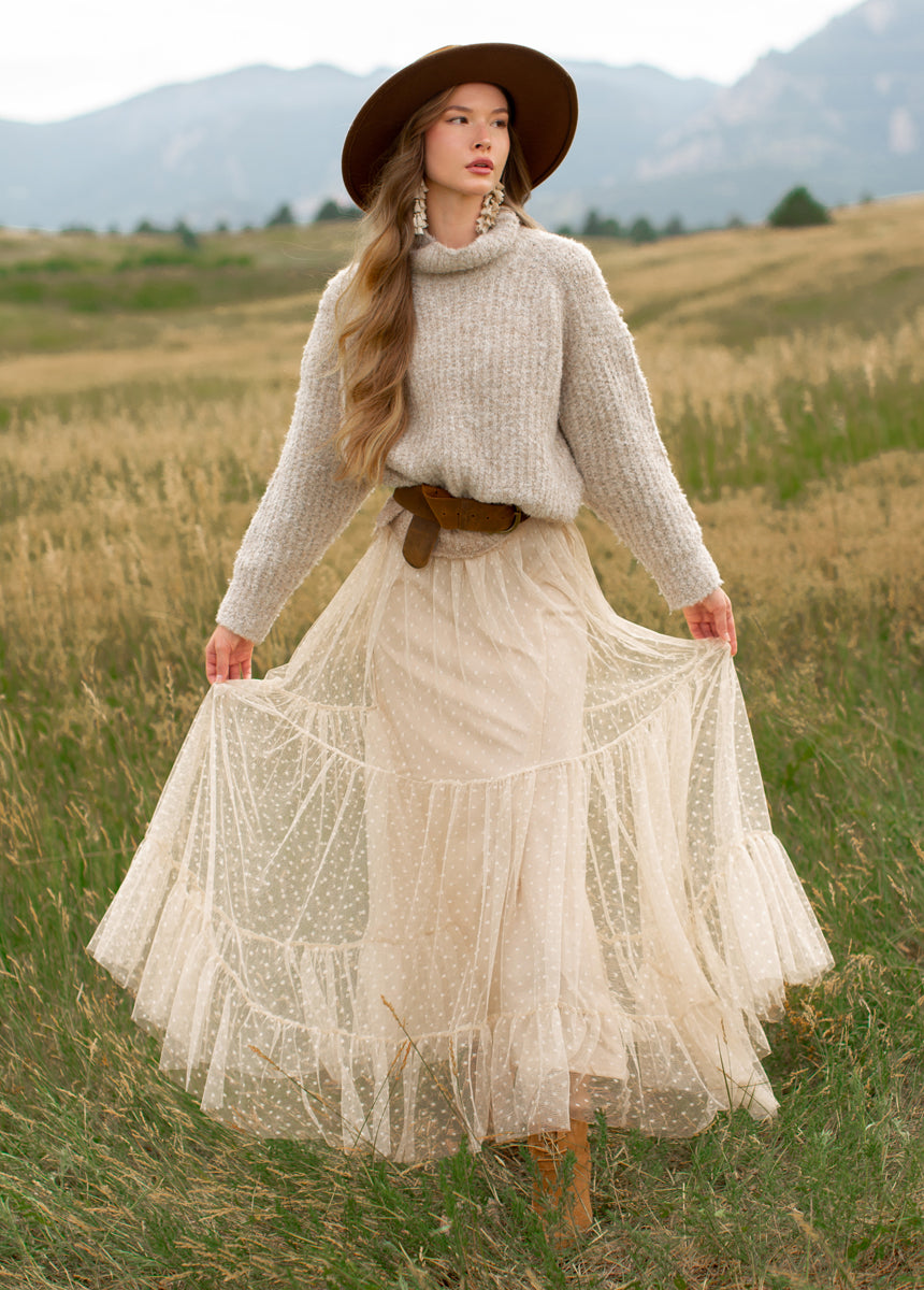 Briella Dress in Ecru